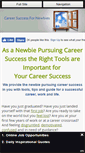 Mobile Screenshot of career-success-for-newbies.com