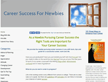 Tablet Screenshot of career-success-for-newbies.com